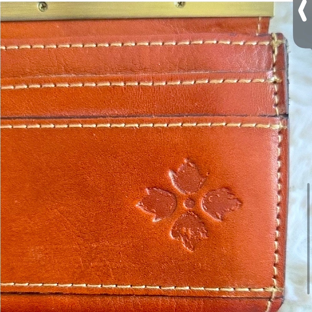 Patricia Nash Vintage Embossed Floral Brown Clutch Wallet EUC - Picture 9 of 12